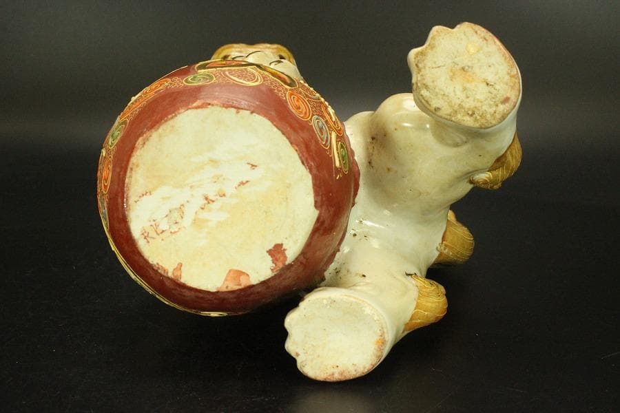 九谷 金彩 獅子 置物 時代物(A688) - メルカリ