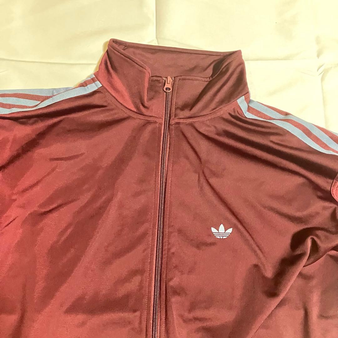 美品 アディダス ベッケンバウアートラックジャケット マルーン L