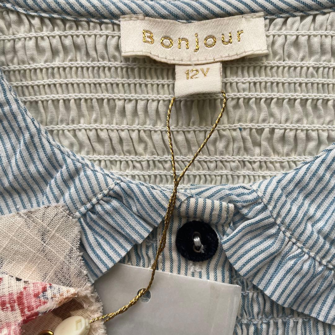 新品 bonjour diary 23aw stripe tunic 12y - メルカリ