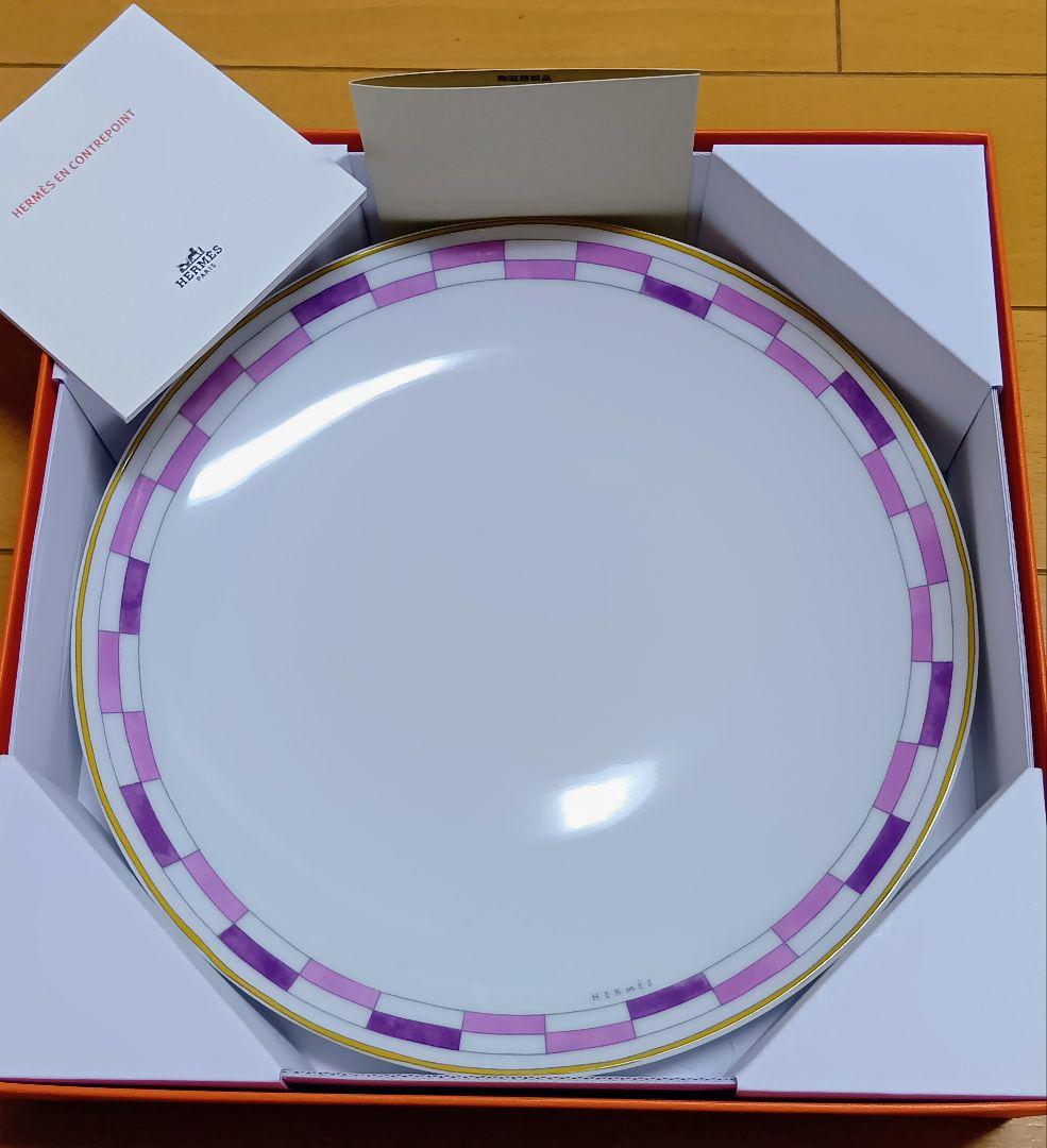 エルメス デザートプレート 《アン・コントルポワン》