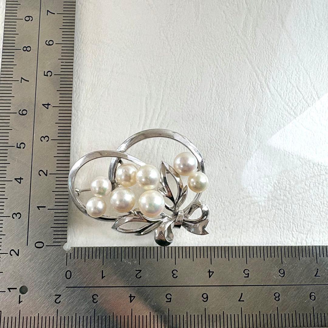 ⭐︎皇室御用達ブランド⭐︎ミキモト シルバー パール ブローチ 花束