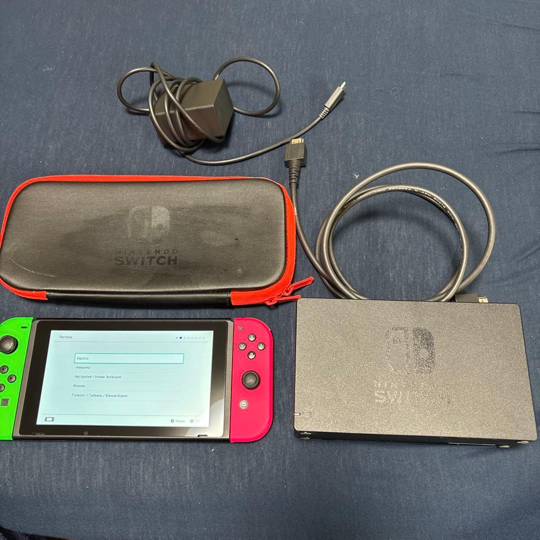 ｋ*９様 Nintendo Switch 本体 ※箱なし　ケース付き dショッピング |Nintendo Switch用 収納ケース 幅28 奥行9 高さ14cm