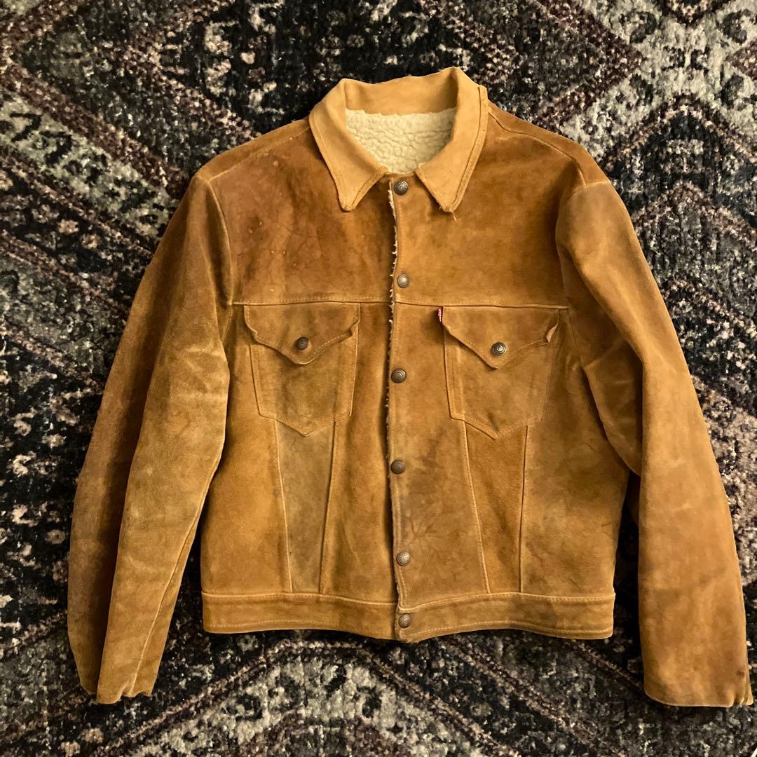 50s levis ショートホーン スウェードボア big e vintage - メルカリ