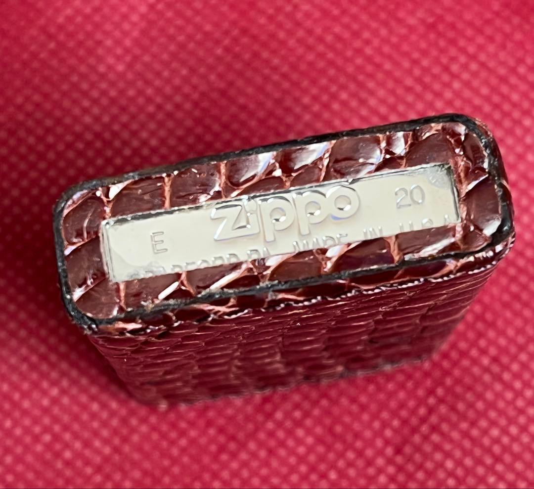 ラスト1個半額！ZIPPO 本革クロコダイル ブラウン 未使用