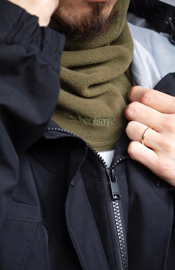 nonnative HOODED NECK WARMER POLARTEC 緑|mercariメルカリ官方指定