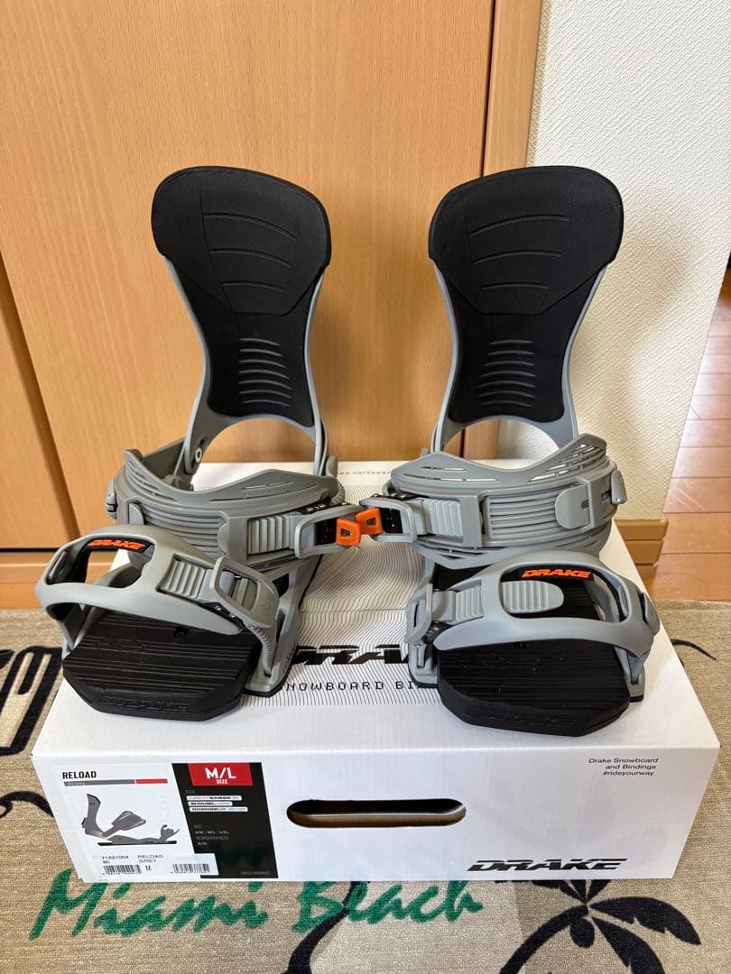 DRAKE reload ビンディング M/L グレー DRAKE（ドレイク） 【予約】26-27 DRAKE RELOAD GT (ドレイク