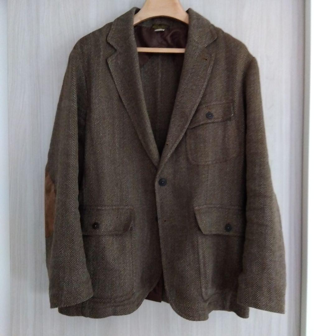 RRL　ブラウン テーラードジャケット　 L RRL ダブルアールエル WOOL JACKET ウールジャケット テーラード