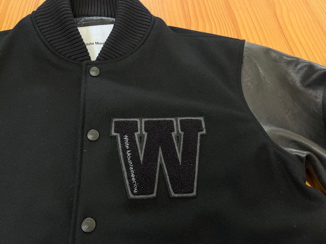 希少】ホワイトマウンテニアリング SCHOTT スタジャン ブラック M