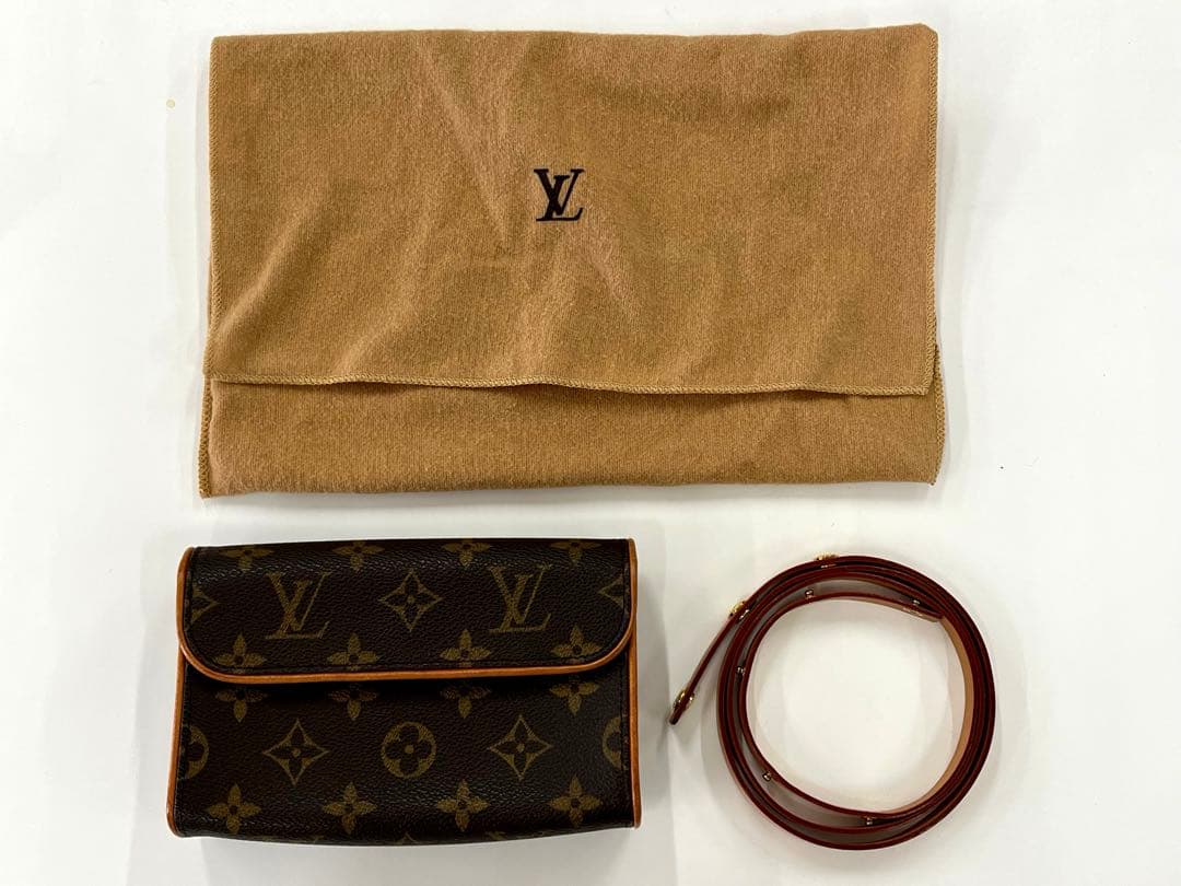 ルイヴィトン　ポシェットフロランティーヌ　ウエストバッグ　モノグラム　ブラウン LOUIS VUITTON（ルイ・ヴィトン） ポシェットフロランティーヌ
