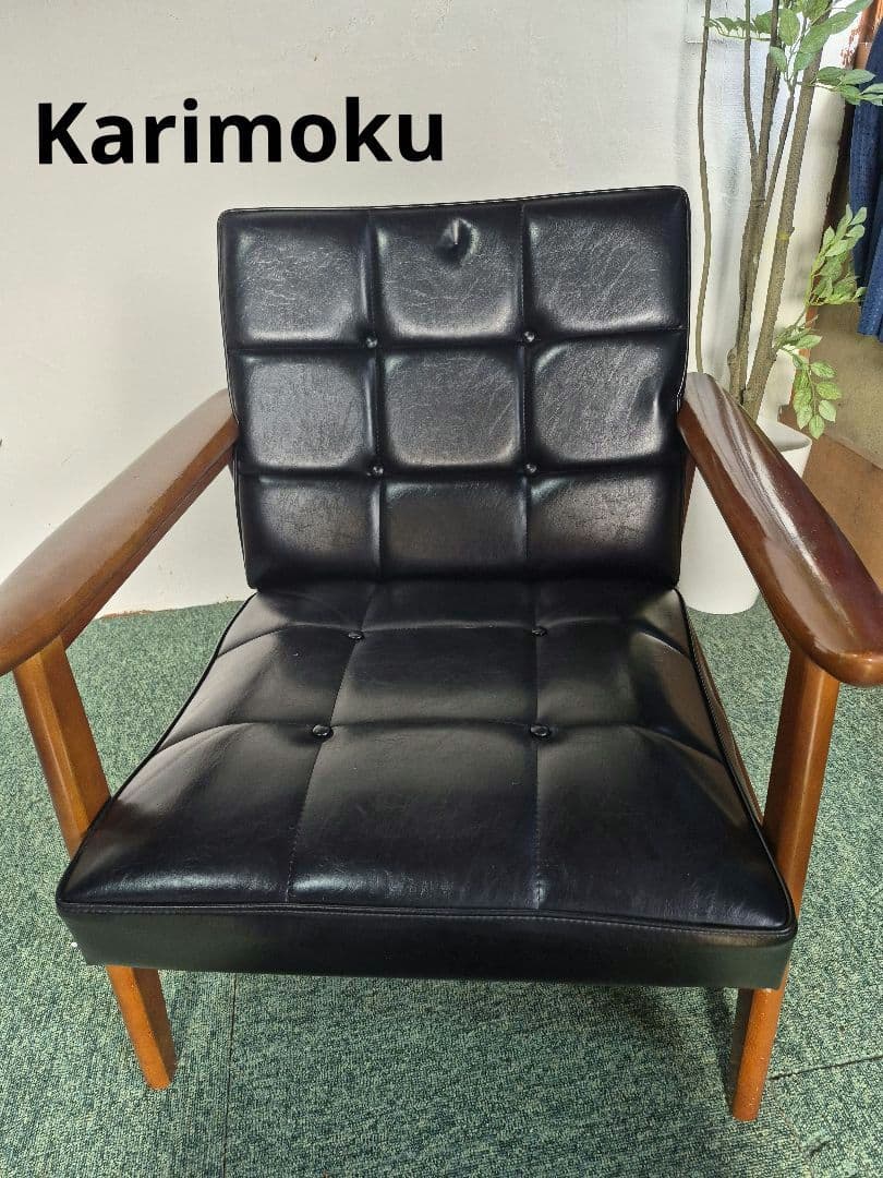 ぬ*こ様 Karimoku　WS1150 1シータ　(Kチェアー) Amazon.co.jp: カリモク60 Kチェア 1シーター スタンダードブラック