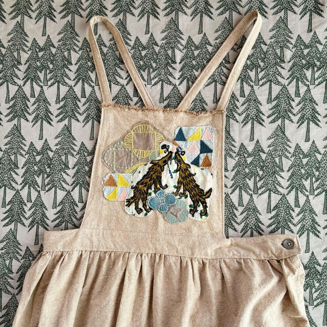 新品未使用　可愛い　ミナペルホネン　エプロンドレス　ジャンバースカート麻綿　素材 2026年最新】ミナペルホネンmina perhonenエプロンの人気アイテム