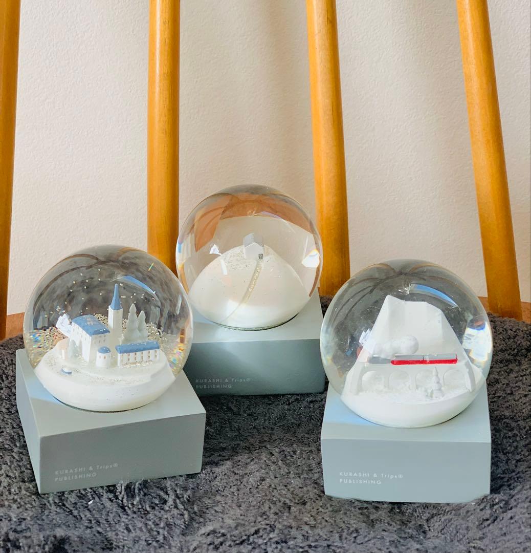 北欧暮らしの道具店　スノードーム 3個セット KURASHI & Trips® 北欧暮らしの道具店 スノードーム 3個セット KURASHI & Trips®