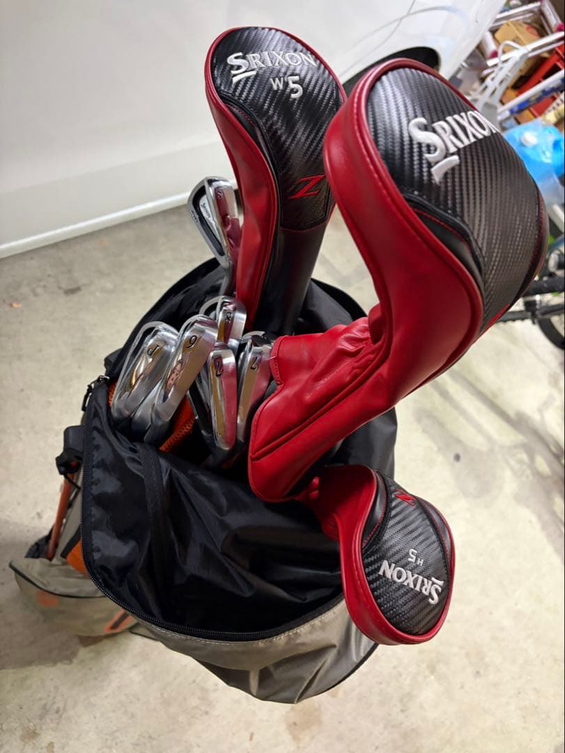 Srixon スタンドゴルフバッグ グレー/オレンジ セット
