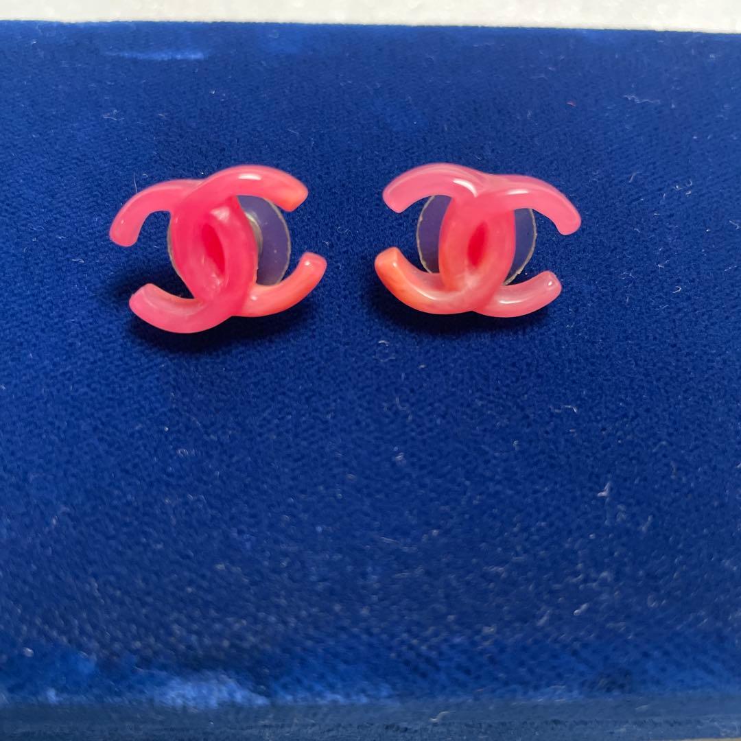 CHANEL シャネル ココマーク ピアス ピンク 03P ヴィンテージ レア CHANELヴィンテージ ピンクカメリア＆ココマークピアス 2004年製