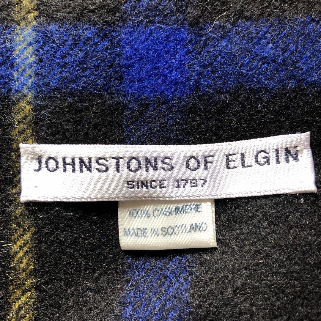 ジョンストンズ ブラックスチュワート カシミヤ100% - メルカリ
