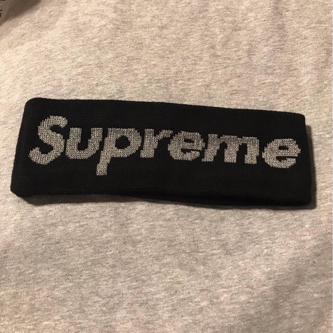 Supreme ブラック シュプリーム　ニューエラ　ヘアバンド　ヘッドバンド Supreme / New Era® Big Logo Headband 