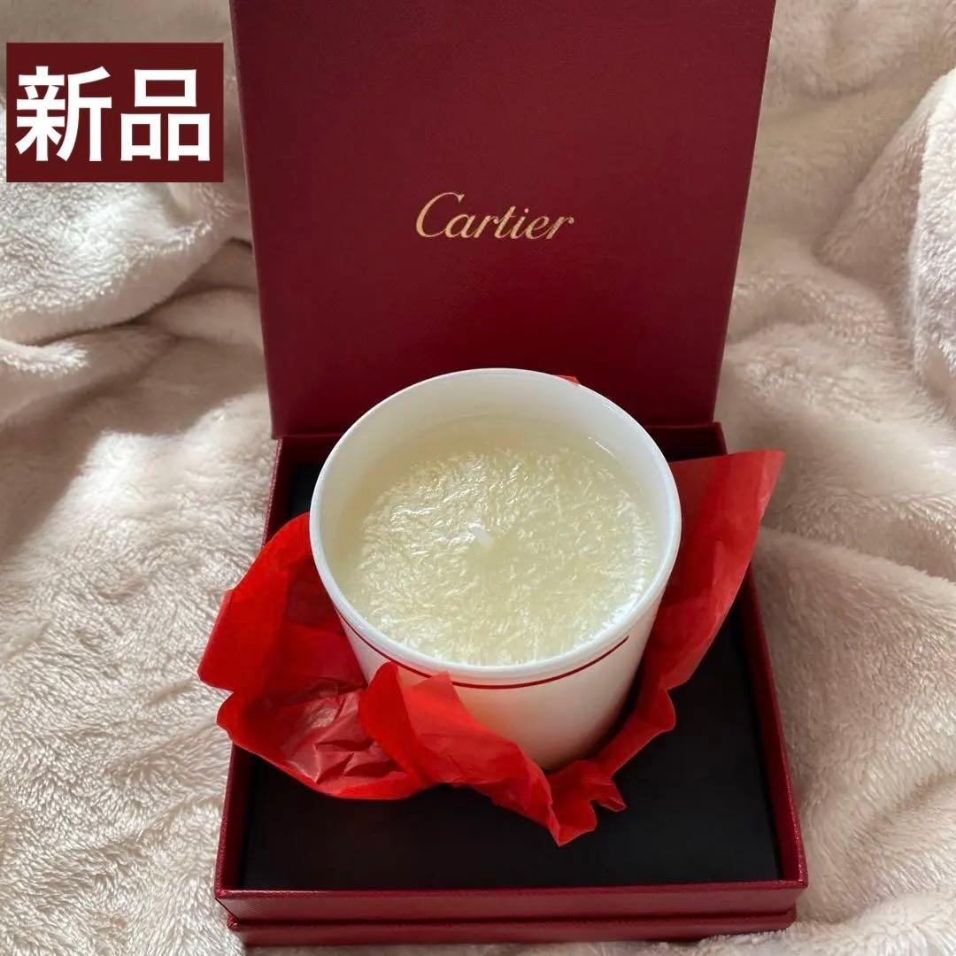 未使用新品　cartier カルティエ　香り付き　キャンドル　蝋燭 CRFO000003 - レ ゼクラン パルフュメ カルティエ デゼール