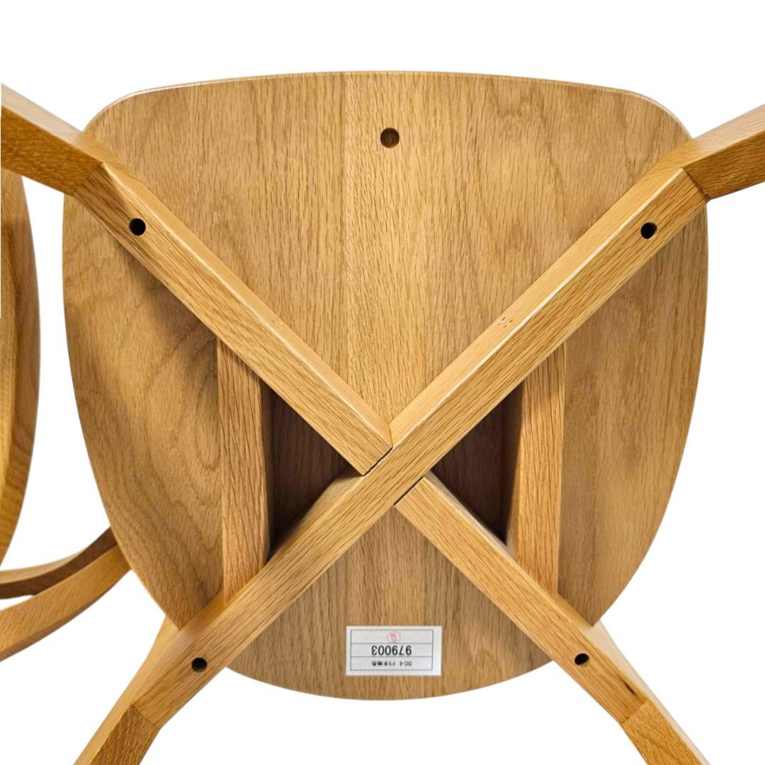 美品】旭川家具 アーリータイムスアルファ DC-4 チェア2脚セット② 木