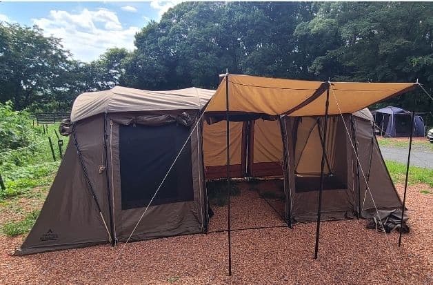 タラスブルバ　キャタピラー2ルームシェルター 大型テント タラスブルバのトンネルテント「キャタピラー2ルームシェルター6P