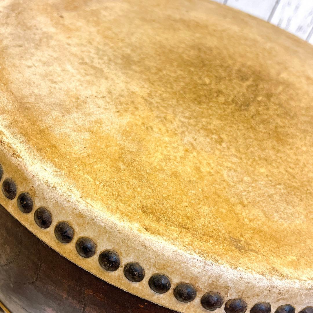 【希少】宮本卯之助 特別上鳴保 和太鼓 平太鼓　42.5×17.5cm