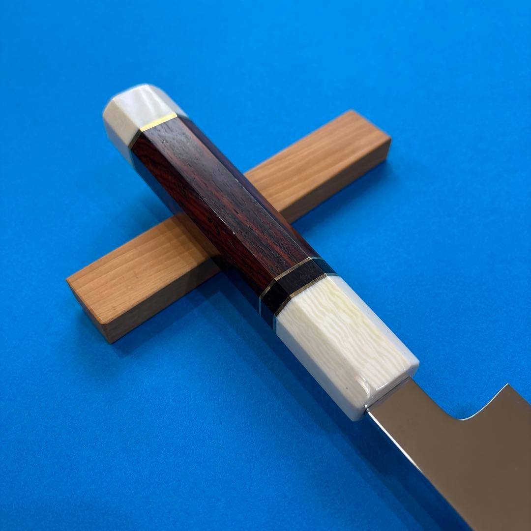 切付け柳 V10全鋼鏡面仕上げ 花梨と人造大理石の柄