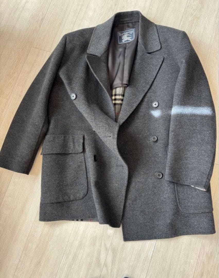 BURBERRY⭐︎バーバリー ダークグレー ダブルブレスト チェスター