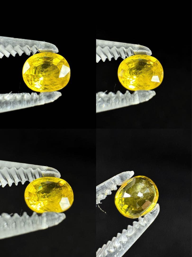 新作　天然イエローサファイア リング 1.029ct S925 鑑ソ付