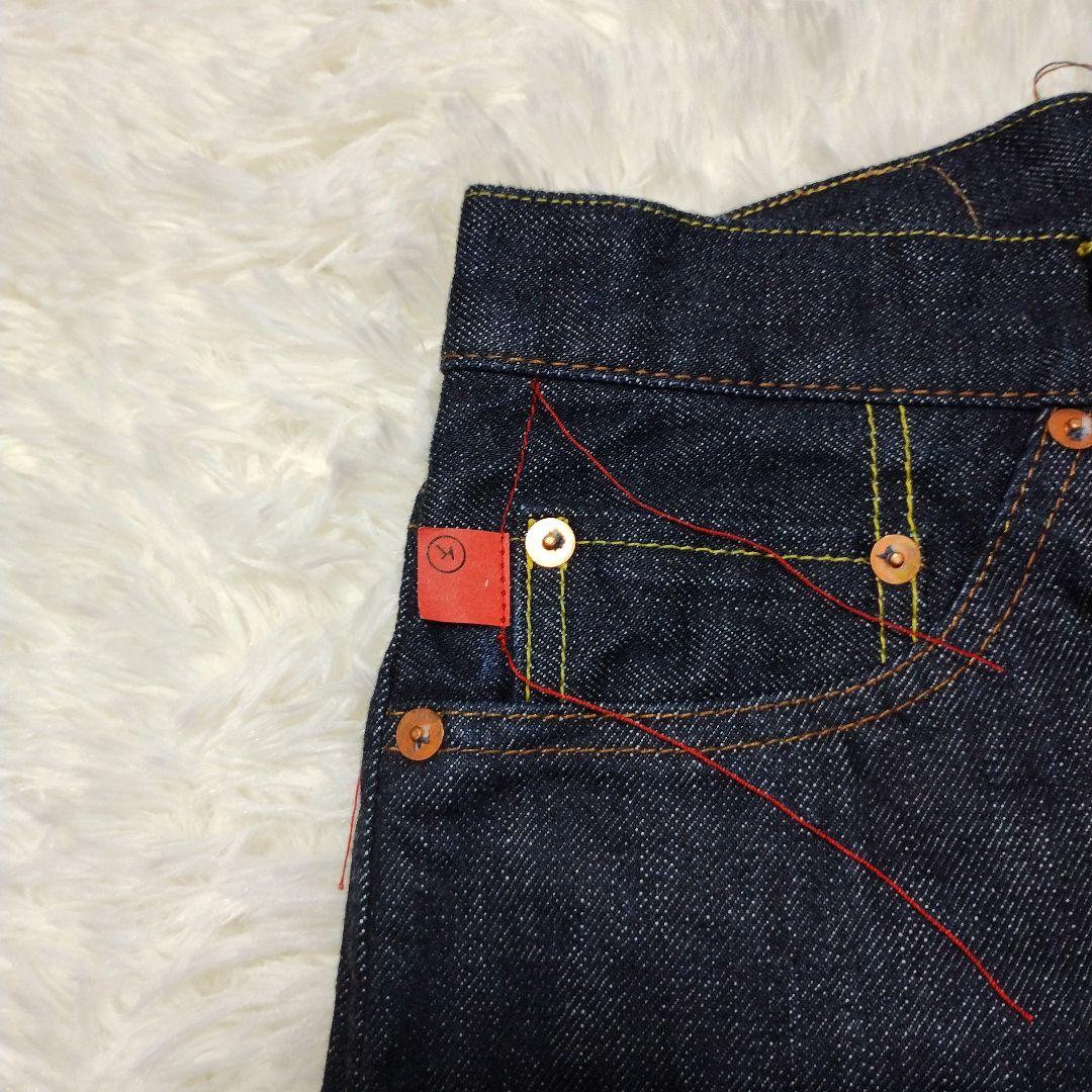 未使用級 KATO` P3169OW デニム 赤耳 セルビッチ W31 濃紺