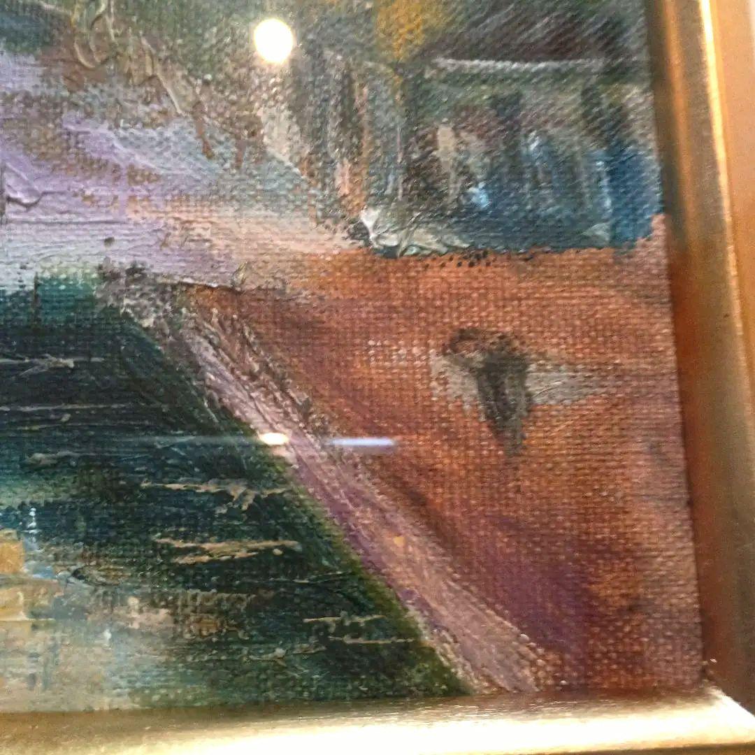 絵画 油彩 Shindo Mori サンマルタン運河 F3 森真道 S