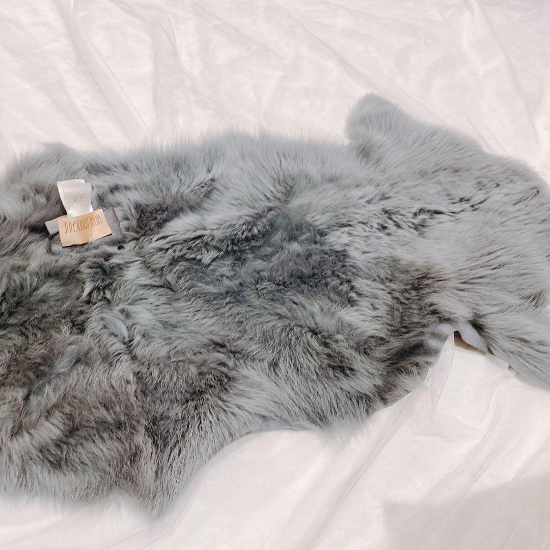 希少】カール・ドノヒュー リアルファー スヌード ショール ムートン