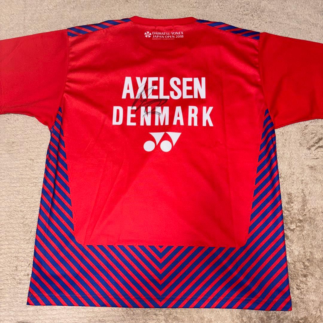 バドミントン Viktor Axelsen選手直筆サイン入り YONEX ウェア - メルカリ