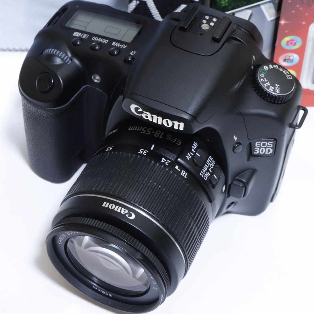 ☆スマホに送れる一眼レフ☆本格入門機!!⭐︎ キャノン EOS 30Dセット