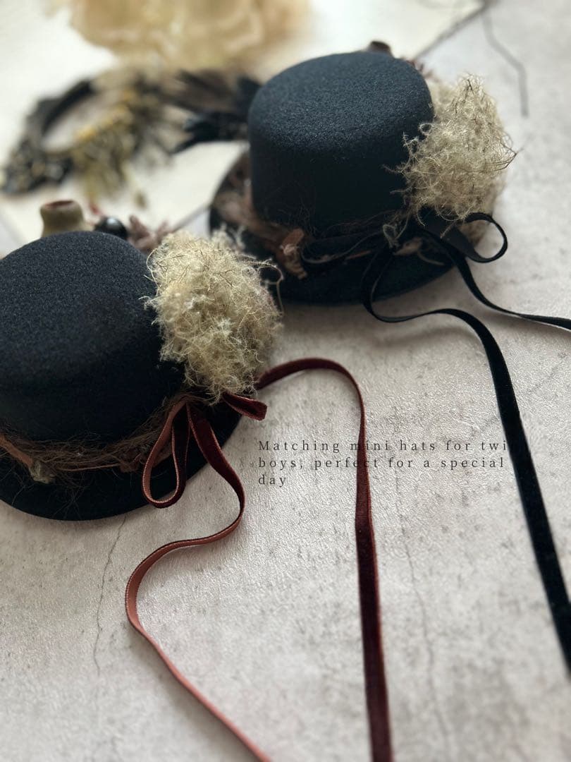 Ｓ様orderページ⭐︎ twin boysミニ帽子 双子　兄弟