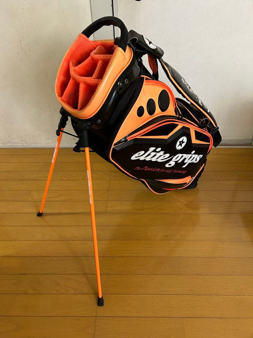 値下！elite grips ゴルフバッグ・キャディバッグ カバー無しの為格安で