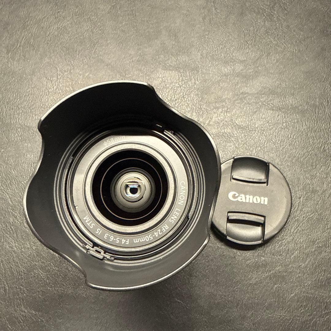 RF24-50mm F4.5-6.3 IS STM レンズフード付き