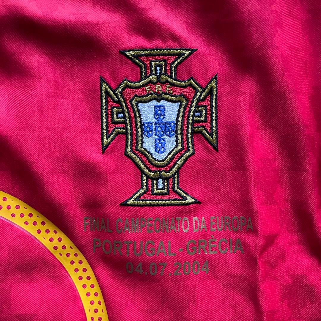 デッドストック ポルトガル代 フィーゴ 7番 ユーロ2004決勝マッチデイ