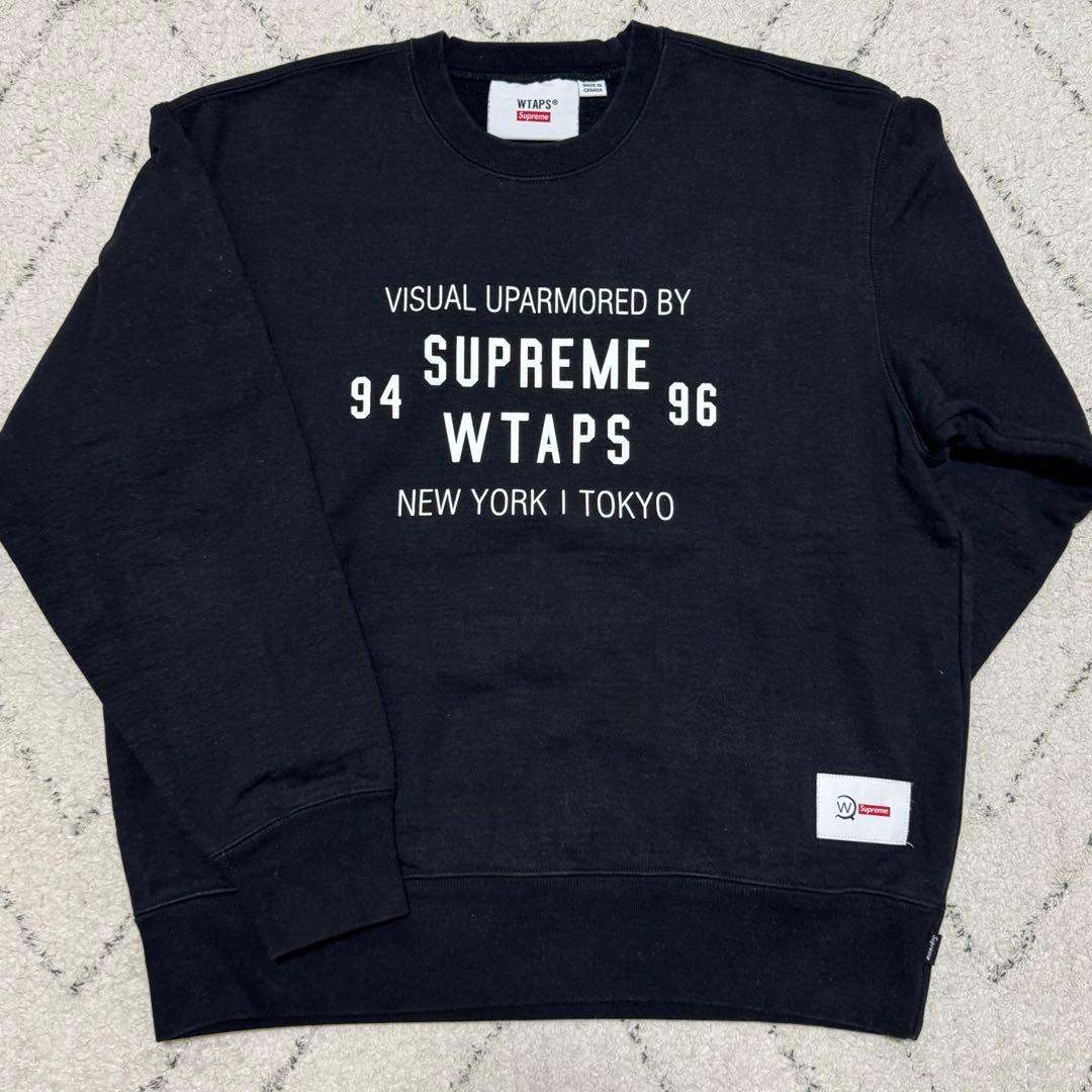 Supreme WTAPS ブラック スウェット Sサイズ ドゥ♪｜supreme✖︎wtapsのスウェットを使ったコーディネート - WEAR