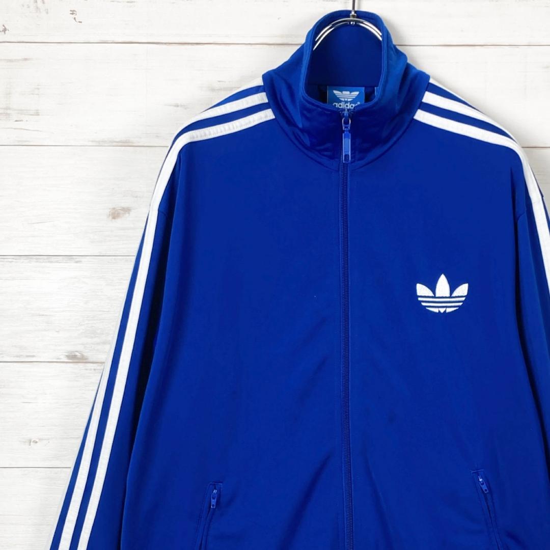 アディダス トラックジャケット ファイヤーバード ブルー ホワイト XL adidas（アディダス） ジャージ ファイヤーバード トラックトップ