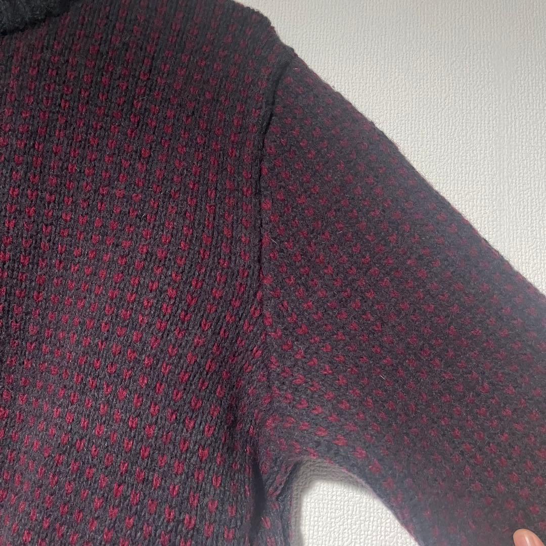 【希少】L.L.Bean エルエルビーン バーズアイ ニット筆記体　ヴィンテージ