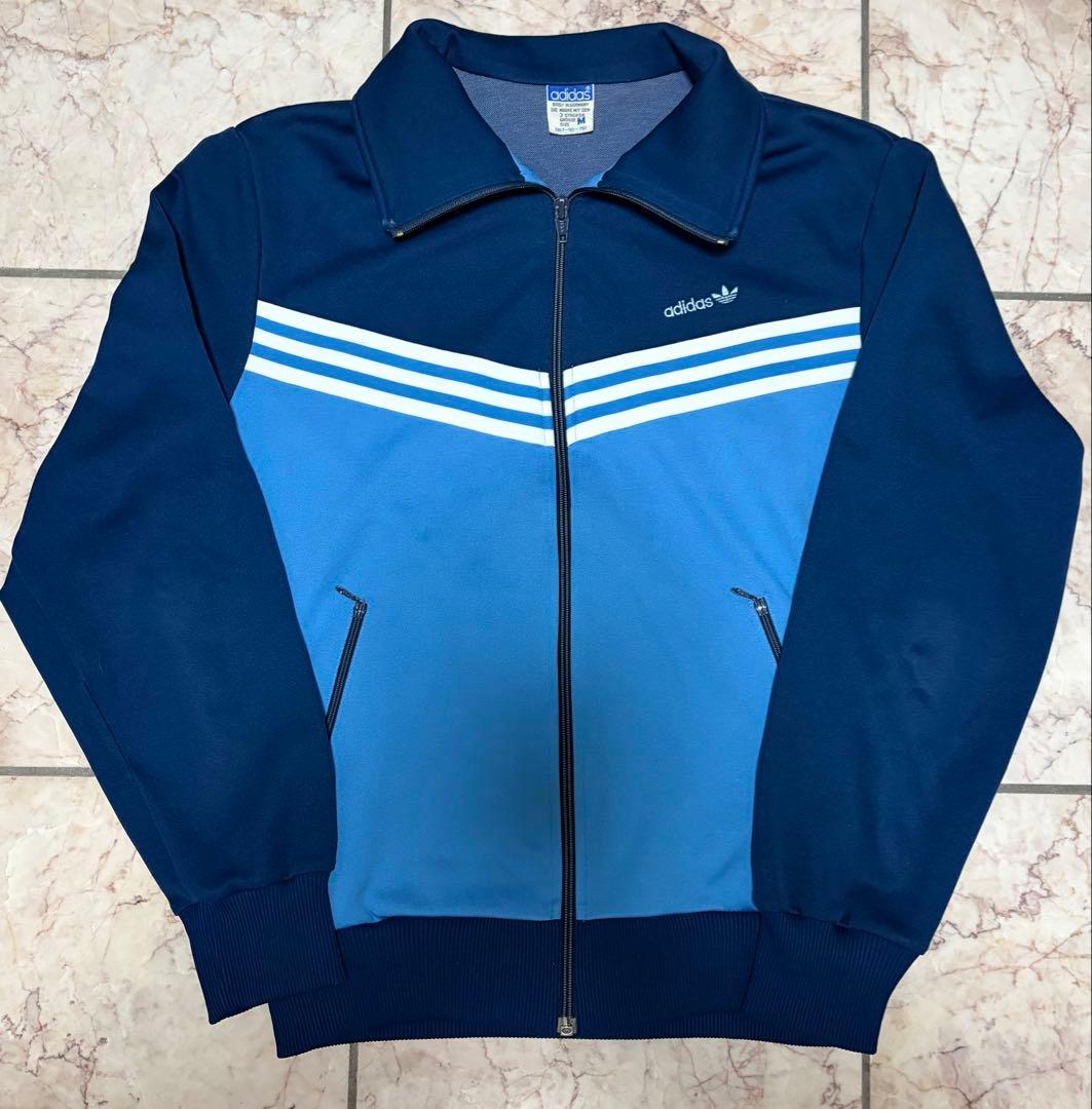 adidas70s 西ドイツ期規格デサント製 トラックジャケット M - メルカリ