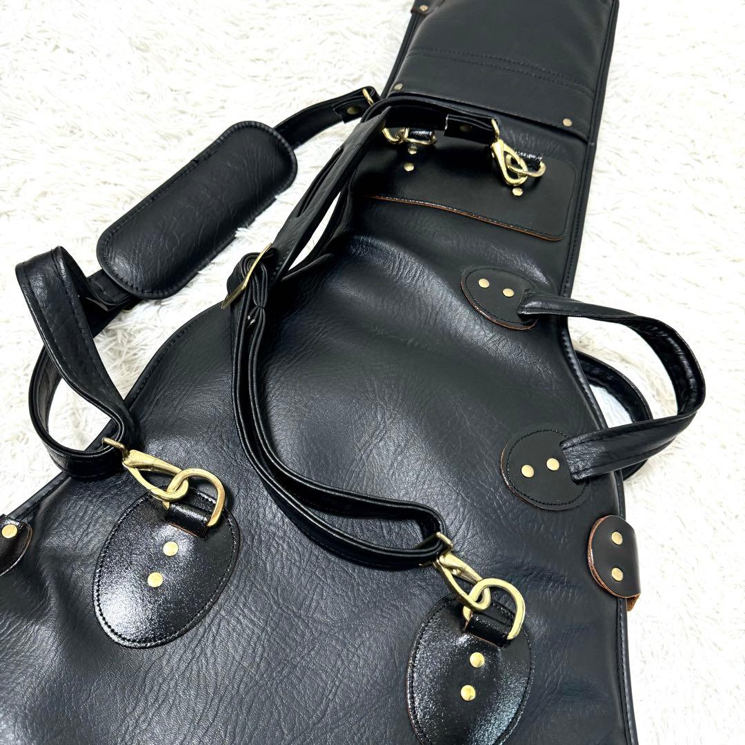 エレキギター用 レザー ギグバッグ SZ-G ロッコーマン ブラック - メルカリ