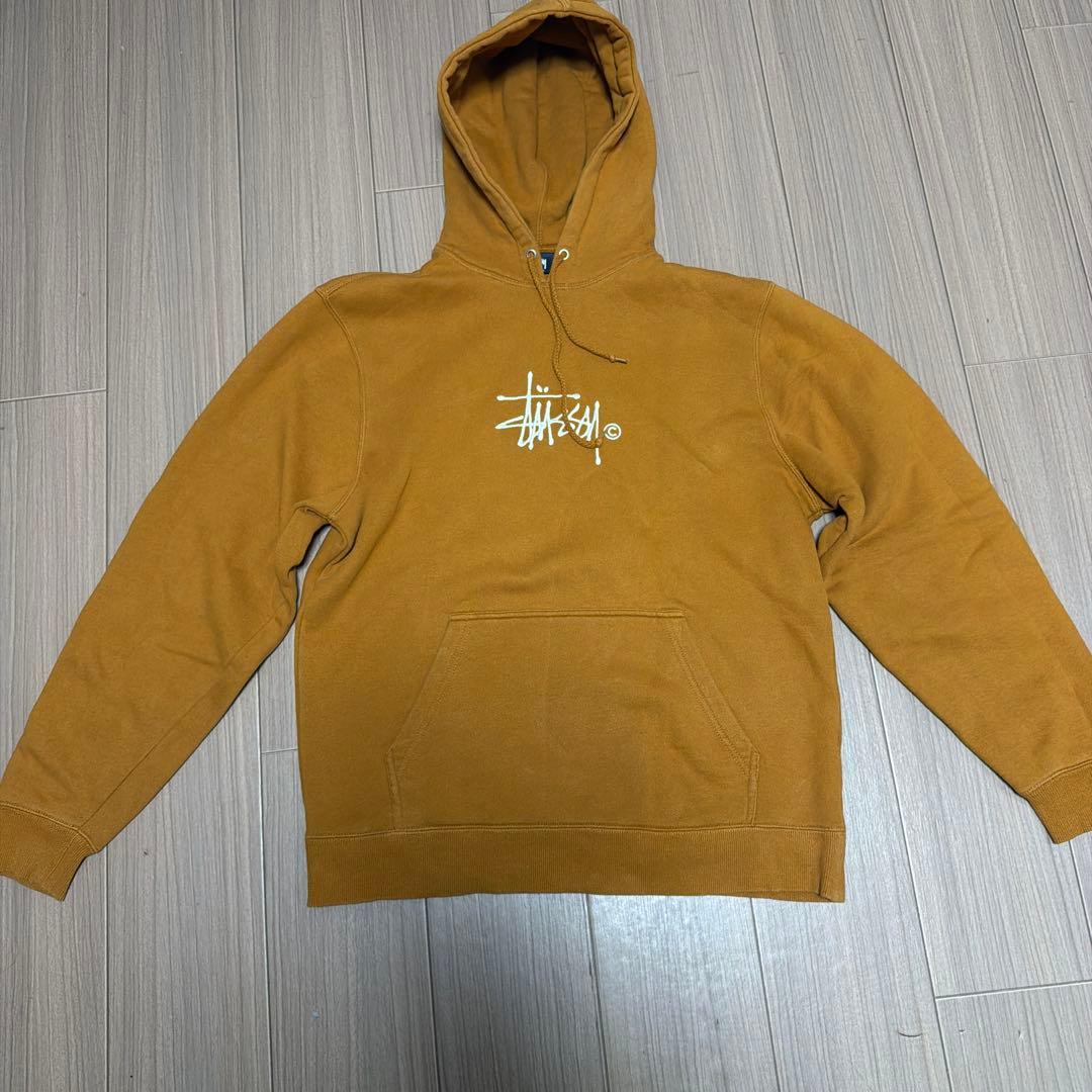 Stussy ブラウン パーカー Mサイズ
