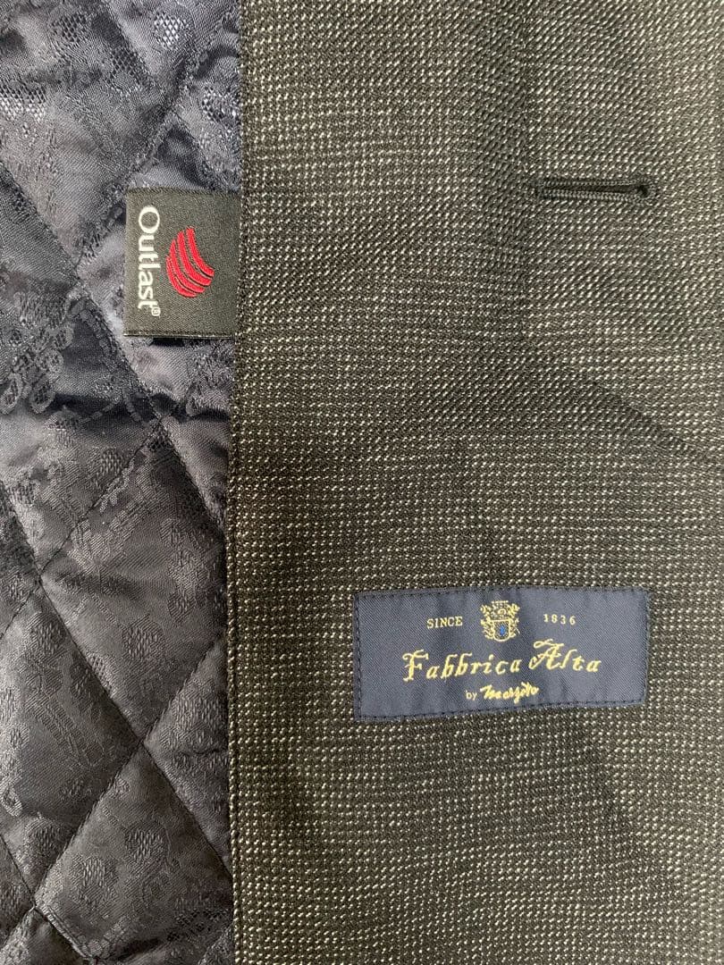 HILTON 高級ウールコート Mサイズ グレー メンズ ビジネス フォーマル