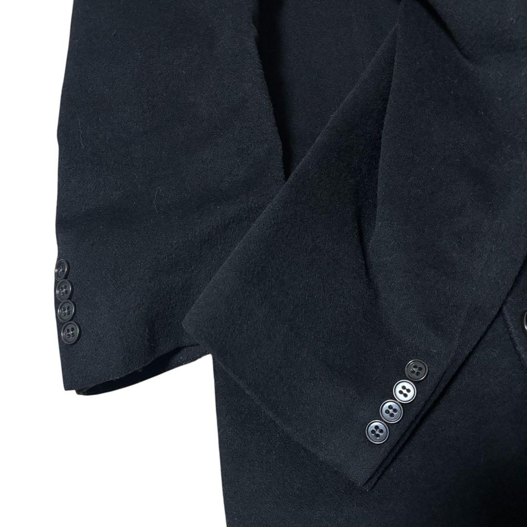 vintage cashmere double chester coat BLK chester cashmere double