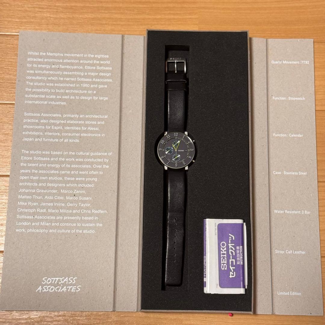セイコー×ソットサス・コラボレーション 限定 モデル（1000本限定