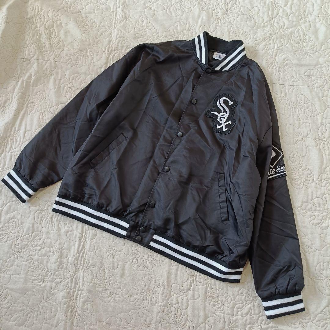 MLB シカゴホワイトソックス 刺繍 スタジャン 村上 2XL相当 ブラック
