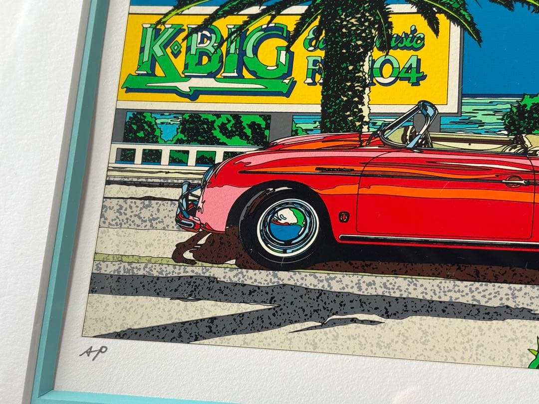 鈴木英人 シルクスクリーン 南カリフォルニアの休日 サイン入り - メルカリ