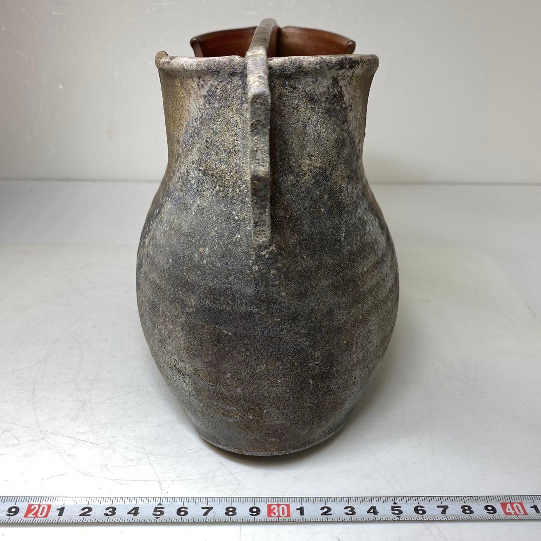 松本頼明 備前 手桷花入 共箱 幅約26.5㎝ 東R8-0205① - メルカリ