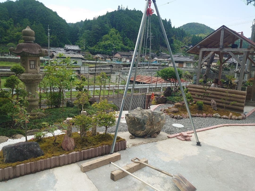 京都産 庭石 大江山 約400kg 観賞石 日本庭園 - メルカリ
