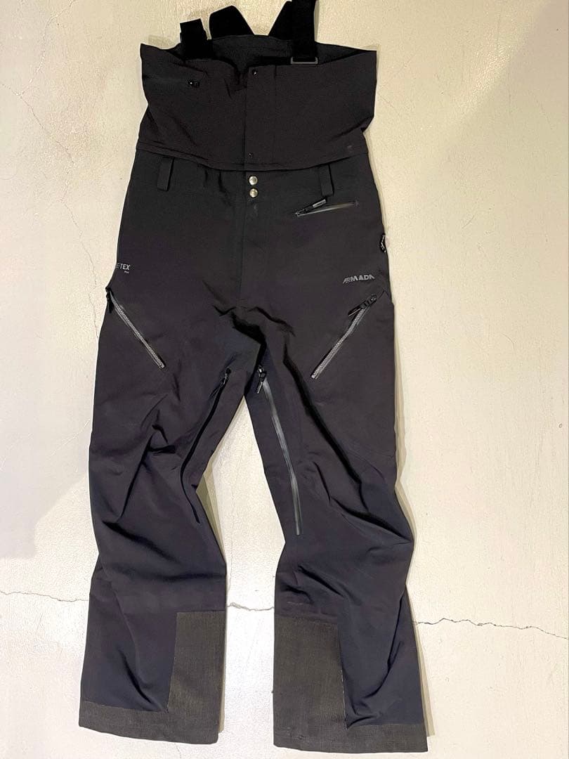 armada ゴアテックスプロシェル ビブパンツ　M（日本Ｌ）　黒 armada ゴアテックスプロシェル ビブパンツ M（日本L） 黒 armada